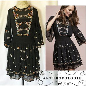 Anthropologie Anfisa Tunic Embroidered Dress by Maeve